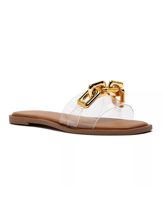 Qupid Shoes - Chain Slides